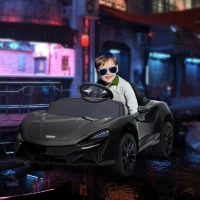 HOMCOM McLaren Licensed Kids Electric Ride-On Car, with Remote Control - Black(m-2)