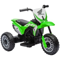 HOMCOM 6V Kids Motorbike, Three-Wheel Kids Electric Bike with Horn, Startup Sound for Ages 18-36 Months - Green(m-1)