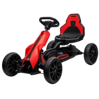 HOMCOM Elektro Go-Kart für Kinder 3-5km/h Gokart mit 2-Fach verstellbarem Geschwindigkeit, Sicherheitsgurt, EVA-Räder für 3-8(m-11)
