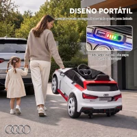 AIYAPLAY Coche Eléctrico para Niños Audi RS 6 Avant GT 12V con Mando a Distancia 2,4G Motor Doble Arranque Progresivo Suspensión(m-7)