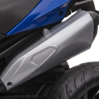 AIYAPLAY Kids Electric Motorcycle Ride-On Toy, 3-Wheel Battery-Operated Motorbike with Horn, Toddler Ride On Bike, Blue(m-12)