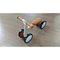 AIYAPLAY Bicicleta sem Pedais Dobrável Ultraligeira com Quadro em Alumínio, Selim e Guiador Ajustáveis, para Crianças 1-2 Anos, Creme(m-10)
