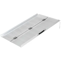 HOMCOM Rampe de chargement rampe d'accès pour fauteuil roulant pliable antidérapante capacité de chargement 270 kg(m-11)