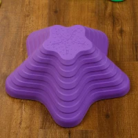 ZONEKIZ Stapsteenset voor kinderen vanaf 3 jaar, 11 stenen, antislip, tot 80 kg, ontwerp met zeesterren(m-8)