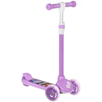 AIYAPLAY Kinderroller, LED-Räder, sanfte Fahrt, anpassbare Höhe, Kunststoff, Stahl, Lila(m-1)