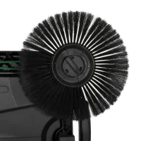 Outsunny Handmatige veegmachine met 68 cm veegbreedte, 24 L opvangbak, verstelbare inklapbare handgreep en 3-borstelsysteem(m-11)