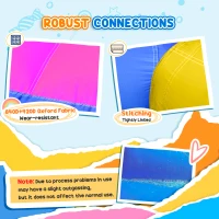 Outsunny 5 in 1 Bouncy Castle, with Blower, for Ages 3-8 Years - Multicoloured(m-8)