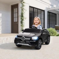 AIYAPLAY Mercedes-Benz GLC Licensed Kids Ride on Car with Remote Control, Soft Start, MP3, LED Headlights, Black(m-10)