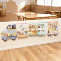 AIYAPLAY Montessori Busy Board Sensorisches Spielzeug im Truck-Design ab 3 Jahre(m-9)