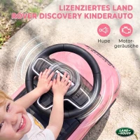 AIYAPLAY Land Rover Discovery loopauto met claxon, motorgeluiden en opbergruimte, roze, 18-36 maanden(m-5)