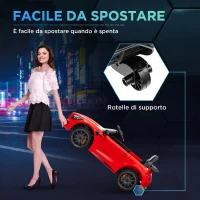AIYAPLAY Macchina Elettrica per Bambini 3-6 Anni Mercedes-AMG GTR con 2 Motori e Telecomando, 3-5 km/h, Rosso(m-5)