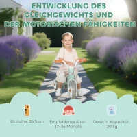 AIYAPLAY Loopfiets zonder trappers, 3 stille wielen, 12–36 maanden, binnen & buiten, groen(m-4)