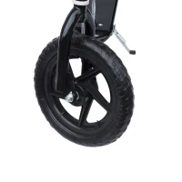 HOMCOM Teen Push Scooter Kids Children Stunt Scooter Bike Bicycle Ride On 12" EVA Tyres (Black)(m-9)