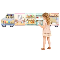 AIYAPLAY Montessori Busy Board Sensorisches Spielzeug im Truck-Design ab 3 Jahre(m-12)