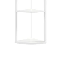 HOMCOM LED vloerlamp met 5 planken, dimbaar, RGB-kleurwissel en afstandsbediening(m-11)