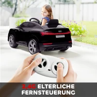 HOMCOM elektrische kinderauto voor 3-5 jaar, 3-5 km/u, zwart, 108 x 60 x 47 cm(m-5)