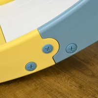 HOMCOM Set de Joacă pentru Copii de 5 Ani max cu Leagăn, Tobogan, Coș de Baschet și Scară, din HDPE și PP(m-9)