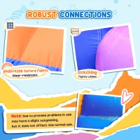 Outsunny Kids Bounce Castle Inflatable House with Trampoline Pool Climbing Wall with Inflator Carrybag, 2.8 x 1.7 x 1.55m(m-8)