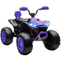 AIYAPLAY Kinder-Elektro-Quad, 24V Elektro-Fahrzeug mit 4 Rädern, Scheinwerfer, USB-Anschluss, MP3-Funktion, 6,5 km/h, 3-8 Jahre(m-12)