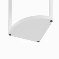 HOMCOM LED vloerlamp met 5 planken, dimbaar, RGB-kleurwissel en afstandsbediening(m-12)