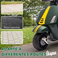AIYAPLAY Moto électrique enfants 6 V, voiture électrique enfants avec Roues d'Apprentissage, 2-4 Ans, 71 x 37 x 52 cm, vert foncé(m-6)