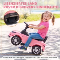 AIYAPLAY Land Rover Discovery loopauto met claxon, motorgeluiden en opbergruimte, roze, 18-36 maanden(m-6)