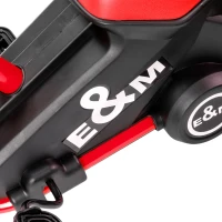 AIYAPLAY Driewieler, kinderfiets, loopfiets met pedalen voor kinderen van 18-36 maanden, staal, 79 x 44 x 50 cm, rood(m-12)