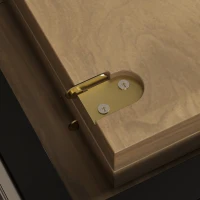 HOMCOM Uitschuifbare eettafel voor 4-6 personen, keukentafel in industriële look met X-vormig onderstel, bruine houtlook(m-11)