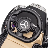 AIYAPLAY Porteur Enfants Voiture Licence Mercedes-Benz 300S 18-48 mois coffre rangement sous le siège noir(m-8)