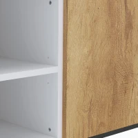 HOMCOM Tv-meubel voor tv's tot 55 inch, modern tv-lowboard met verstelbare planken, wit(m-10)