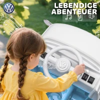 AIYAPLAY Elektrische kinderauto, 12V kinderauto met MP3, tweemotor, elektrisch voertuig met toeter, soft-start, 89x49x41,5 cm, Blauw(m-7)