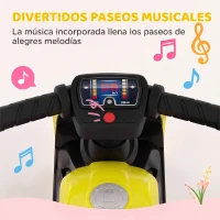AIYAPLAY Bicicleta sin Pedales Moto Correpasillos con Música y Ruedas Extra Anchas para Niños y Niñas de 18 a 36 Meses Verde(m-5)