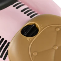 AIYAPLAY Carro Andador para Bebé de 12 a 36 Meses com Buzina Compartimento de Armazenamento e Volante  58x27x35 cm Rosa(m-5)