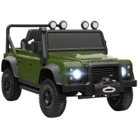 AIYAPLAY Kinder-Elektroauto, 12V Batterie-Betrieb, Fernbedienung, Musik-Funktion, Hupe, LED-Lichter, Grün(m-12)