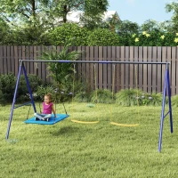 AIYAPLAY Schaukelset für 3 Kinder, 120 kg Belastbarkeit, Outdoor-Schaukeln, Bunt(m-10)