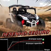 AIYAPLAY Carro Elétrico para Crianças 12V com 2 Motores Suspensão Traseira Faróis e Música 88x57,5x55,5 cm Branco(m-6)