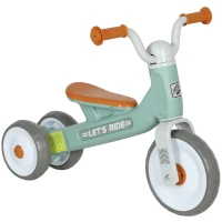 AIYAPLAY Bicicleta sin Pedales para Niños de 12 a 36 Meses con Ruedas Silenciosas y Manillares con Giro Limitado a 60°, Verde(m-11)
