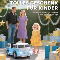 AIYAPLAY Elektrische kinderauto, 12V kinderauto met MP3, tweemotor, elektrisch voertuig met toeter, soft-start, 89x49x41,5 cm, Blauw(m-8)