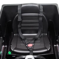 HOMCOM Macchina Elettrica per Bambini 3-8 Anni, 3-5km/h, con Telecomando, Cruscotto, Cintura, Musica e Fari LED, Nero(m-8)
