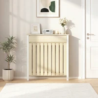 HOMCOM 93 x 88.5cm Rustic-Look Radiator Cover - Oak(m-10)