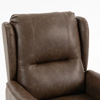 HOMCOM Power Lift Recliner Chair, Dual Motor Electric Lift Chair for Elderly with Remote Control, Brown(m-10)