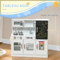 AIYAPLAY Cuisine enfant jouet d'imitation pour enfant - dinette enfant de 3-8 ans, blanc(m-4)