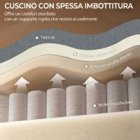HOMCOM Poltrona Elettrica Alzapersona Reclinabile a 135° in Tessuto Effetto Lino con Poggiapiedi, Grigio(m-6)