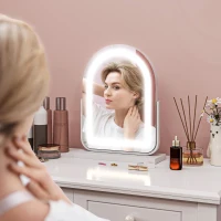 HOMCOM 33 x 44.5cm LED Vanity Mirror - White(m-2)