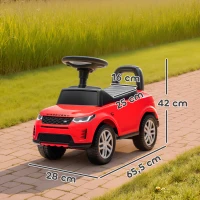 AIYAPLAY Carro Andador para Crianças  com Licença de Land Rover com Armazenamento Buzina Sons de Motor 65,5x28x42 cm Vermelho(m-3)