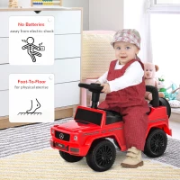 HOMCOM 3 in 1 Kids Ride On Car G350 Licensed Foot To Floor Slider Toddler Push Along NO POWER Red 12-36 months(m-6)