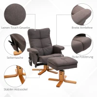 HOMCOM massagestoel 80 cm x 86 cm x 99 cm(m-7)