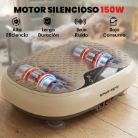 SPORTNOW Plataforma Vibratoria con 20 Niveles de Velocidad 3 Programas Pantalla LED Control Remoto para Hacer Ejercicio en Casa(m-4)