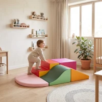 HOMCOM 6 blocs de construction en mousse XXL pour enfants - normes EN71-1-2-3 - mousse EPE Revêtement synthétique(m-11)