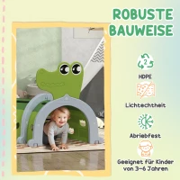 AIYAPLAY Krokodil Speeltunnel, Flexibele Vorm, Robuust, voor Kinderen 3-6 Jaar, 194 x 88 x 92 cm, Groen(m-5)